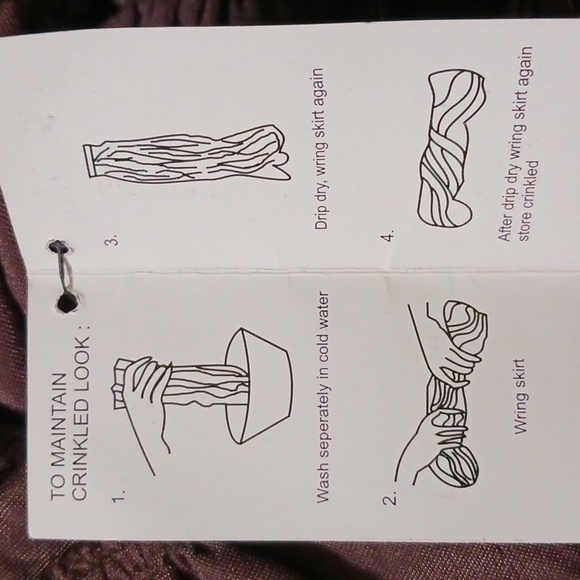 Brown BCBGMaxAzria Boho skirt beaded waist Brown large new - Picture 7 of 8